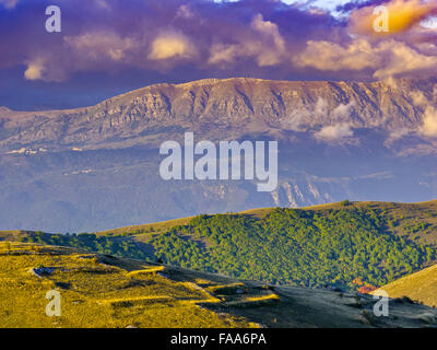 Des plans de la région de Campo Imperatore Abruzzes, Italie Banque D'Images