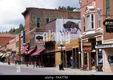 L'architecture sur la rue Main, Deadwood, Dakota du Sud Banque D'Images