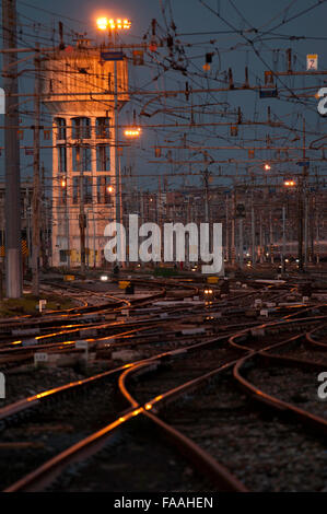 La gare centrale de Milan Banque D'Images