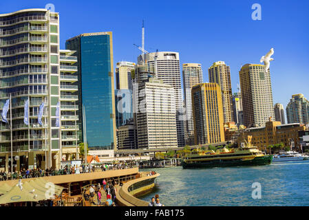 Centre de Sydney CBD area et de la promenade de la Nouvelle-Galles du Sud. Banque D'Images