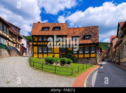 Stolberg Fachwerkhaeuser - maisons à colombages 04 Banque D'Images