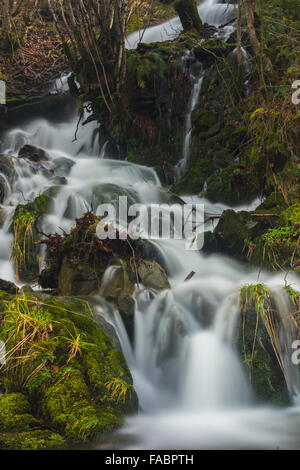 Cascade de la rivière Oja, Ezcaray, La Rioja, Espagne Banque D'Images