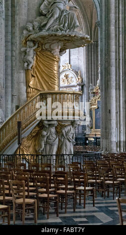 'La cathédrale Notre Dame d'Amiens, Picardie, France Banque D'Images