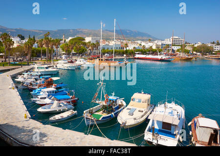 Port de Kos Town, Kos, îles du Dodécanèse, Grèce Banque D'Images