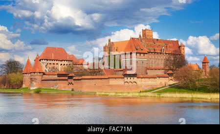 Pologne - château des chevaliers teutoniques, Malbork Occidentale Banque D'Images