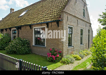 Île d'Ameland , entre la mer des Wadden et la mer du Nord , vieux village, Pays-Bas, Holland Banque D'Images