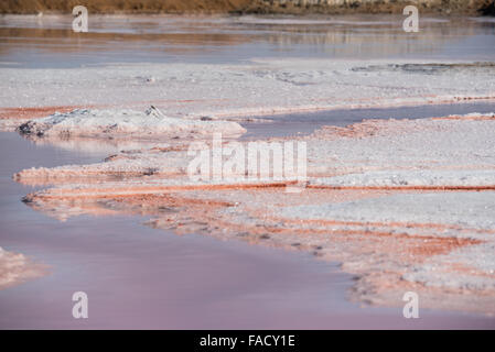 Salt works à Walvis Bay Banque D'Images