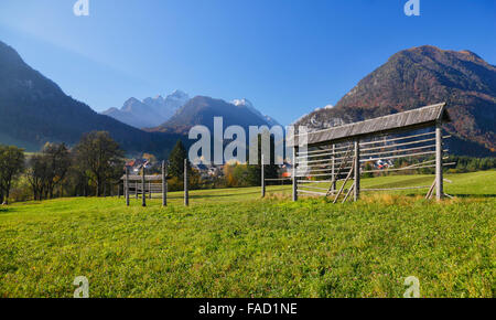 Kranjska Gora et les Alpes Juliennes en Slovénie Banque D'Images