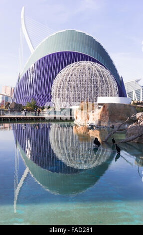 Valence, Espagne. La Cité des Arts et des Sciences. L'Àgora Banque D'Images