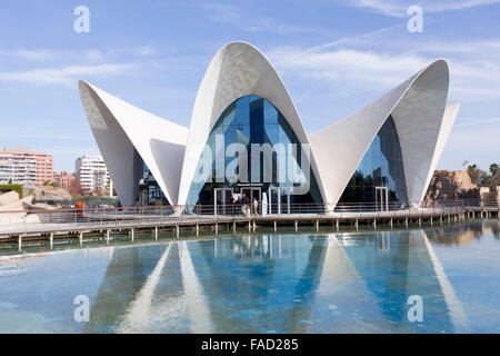 Valence, Espagne. La Cité des Arts et des Sciences. L'Oceanogràfic. Banque D'Images