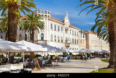 Vieille ville de Trogir, Croatie, Banque D'Images