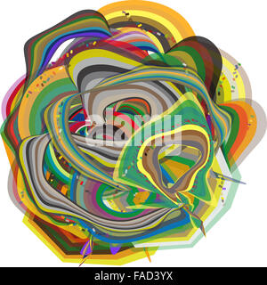 De beaux graphiques raster multi colored illustration Banque D'Images