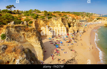 Côte de l'Algarve près de Albufeira, Portugal Banque D'Images