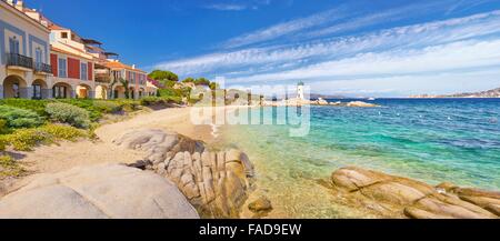 Plage de Porto Faro, Palau, Sardaigne, Italie Banque D'Images