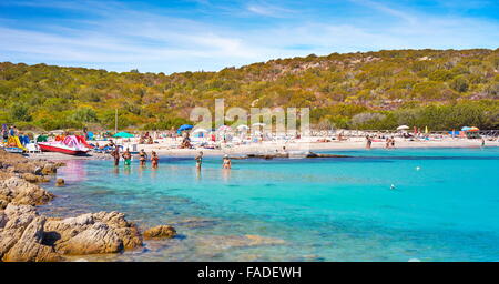 Plage Cala Andreani, l'île de Caprera, Sardaigne, Italie Banque D'Images