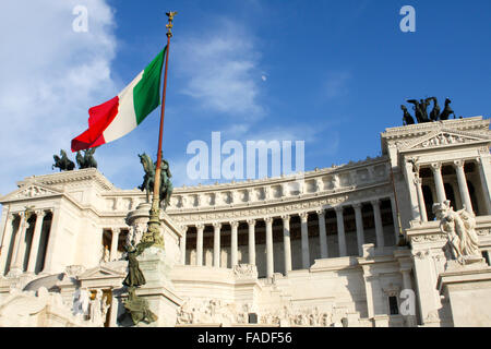 (Vittoriano monument Vittorio Emanuele II) à Rome, Italie Banque D'Images