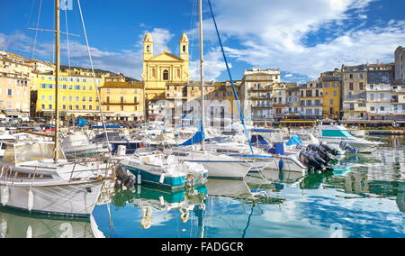 Port de Bastia, Corse, France Banque D'Images