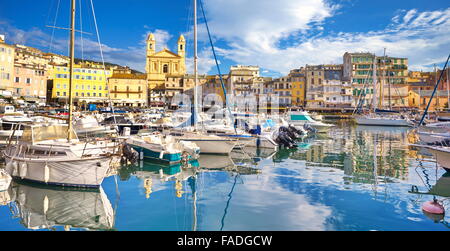 Port de Bastia, Corse, France Banque D'Images