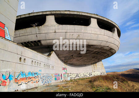 Buzludzha monument ancien siège du parti communiste, la Bulgarie Banque D'Images