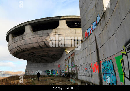 Buzludzha monument ancien siège du parti communiste, la Bulgarie Banque D'Images