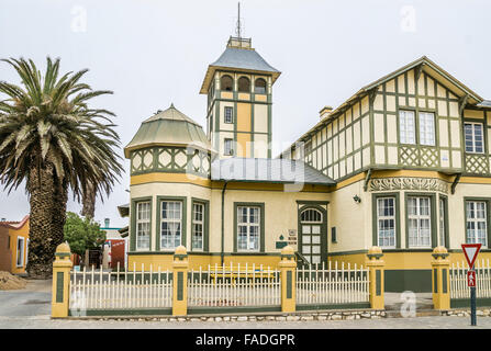 Woermannhaus à Swakopmund, Namibie, l'Afrique du Sud-ouest Banque D'Images