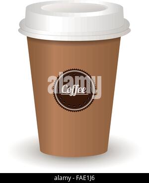 Vector illustration of Coffee cup Illustration de Vecteur