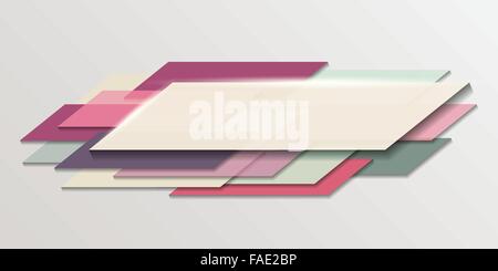 La composition des formes abstraites polygonale Illustration de Vecteur