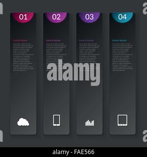Vector illustration d'un trait vertical des infographies Illustration de Vecteur