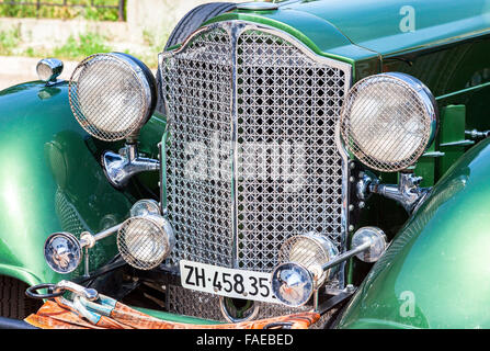 La partie avant d'une voiture rétro Packard Sedan Convertible Année 1934 Banque D'Images