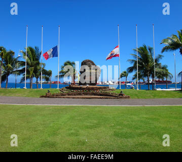 Jardins de Pa'ofa'i à Papeete, Polynésie Française Banque D'Images