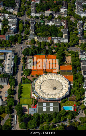 Vue aérienne, Rothenbaum tennis, sport Rothenbaum GmbH, Hambourg, ville libre et hanséatique de Hambourg, Hambourg, Allemagne Banque D'Images