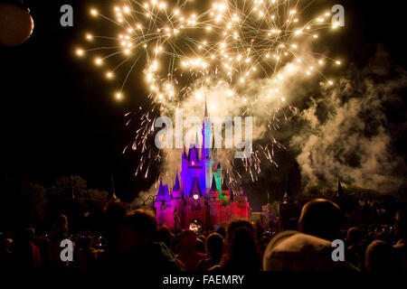 Château de Cendrillon au Magic Kingdom de Disney Banque D'Images