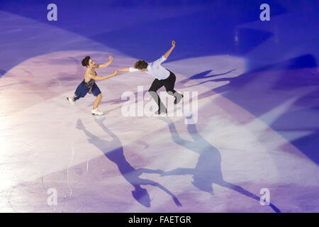 Meryl Davis e Charlie White champions de danse gratuits Banque D'Images