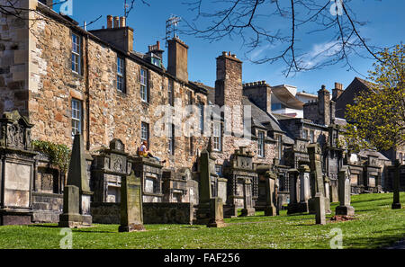 Greyfriars Kirkyard, Edimbourg, Ecosse, Europe Banque D'Images