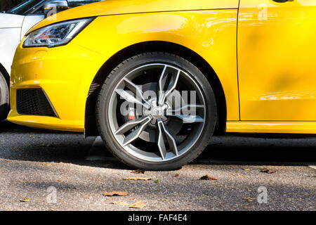 Hong Kong, Chine Oct 28, 2014 : Audi S1 quattro 2014 volant le Oct 28 2014 à Hong Kong. Banque D'Images