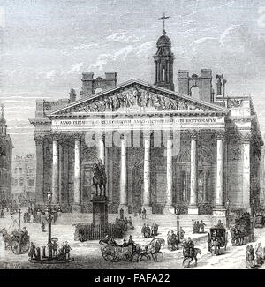 Le Royal Exchange de Londres, 19e siècle Banque D'Images