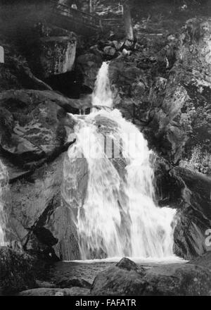 Die Triberger Wasserfälle im Schwarzwald, Deutschland 1930er Jahre. Cascades de Triberg en Forêt-Noire, Allemagne 1930. Banque D'Images