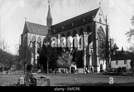 Der Altenberger Dom à Altenberg im Bergischen Land, Deutschland 1920er JAhre. Altenberger Dom cathédrale à Altenberg dans la région de Bergisches Land, l'Allemagne des années 20. Banque D'Images