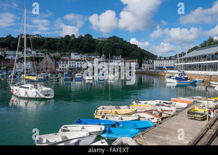 Le port de St Aubin, St Aubin, Jersey, Channel Islands Banque D'Images