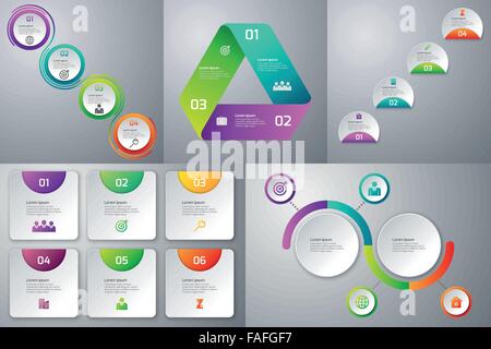L'infographie des modèles d'ensemble Illustration de Vecteur