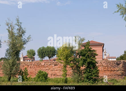 Remparts de la ville de Sabbioneta, province de Mantoue, Lombardie, Italie Banque D'Images