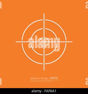 L'icône vecteur stock cible linéaire Illustration de Vecteur
