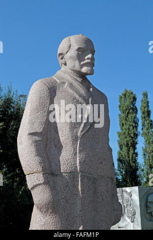 Statue de Vladimir Lénine le Fallen Monument Park (Parc Muzeon des Arts), Moscou, Russie. Banque D'Images