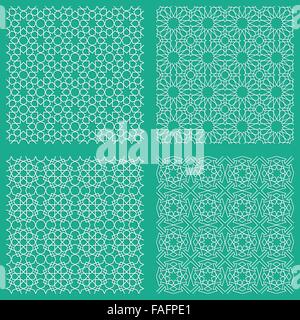 Résumé des motifs géométriques traditionnels transparente pour votre conception d'arabie Illustration de Vecteur