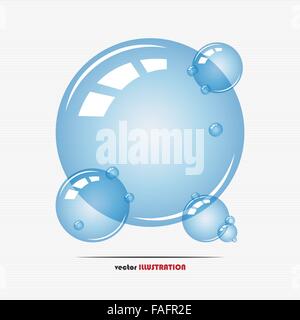 Vector illustration de bulles de savon transparent pour votre conception Illustration de Vecteur