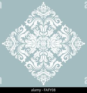 Abstract Vector Pattern Blanc Oriental Illustration de Vecteur