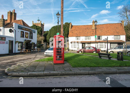 Harmondsworth, un ancien village menacé de destruction en raison de l'agrandissement de l'aéroport de Heathrow Banque D'Images