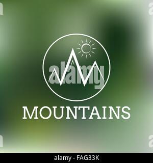 Vector illustration. Le logo rétro minimaliste Illustration de Vecteur