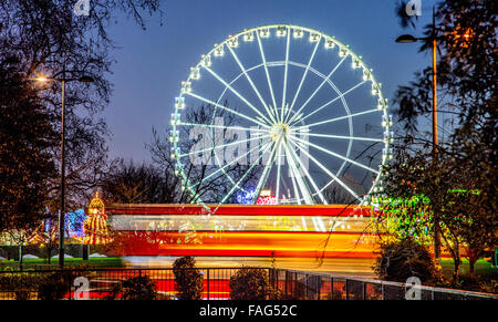 Winter Wonderland de nuit de Marble Arch London UK Banque D'Images