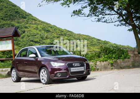 Hong Kong, Chine 5 juin 2012 : Audi A1 Sportback essai de conduite le 5 juin 2012 à Hong Kong. Banque D'Images
